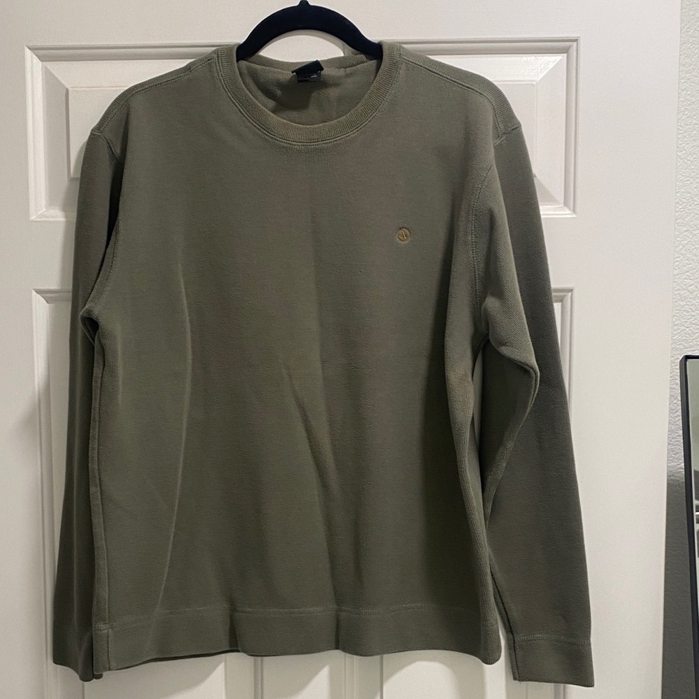 Aigle Olive Green Long Sleeve Crew Sweatshirt